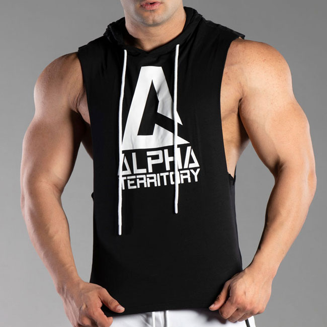 Mens Flexed And Cracked The Print Sleeveless Vest Hoodie