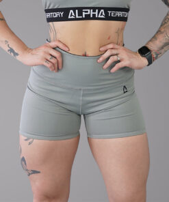 Gray and Black ALPHA Women’s Reversible Shorts