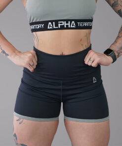 Alternative view of Gray and Black ALPHA Women’s Reversible Shorts