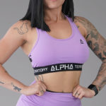 Purple and Black ALPHA Women’s Full Sports Bra