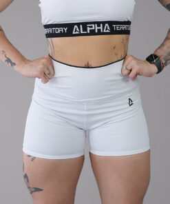 White and Black ALPHA Women’s Reversible Shorts