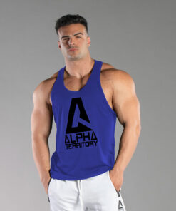 Royal Blue ALPHA Men’s Tank Top - Image 4