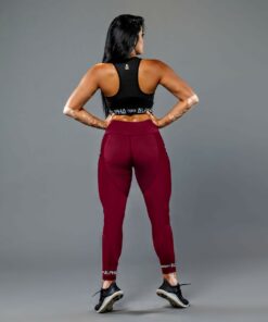 Alternative view of Wine Red ALPHA Women’s High Waist Leggings